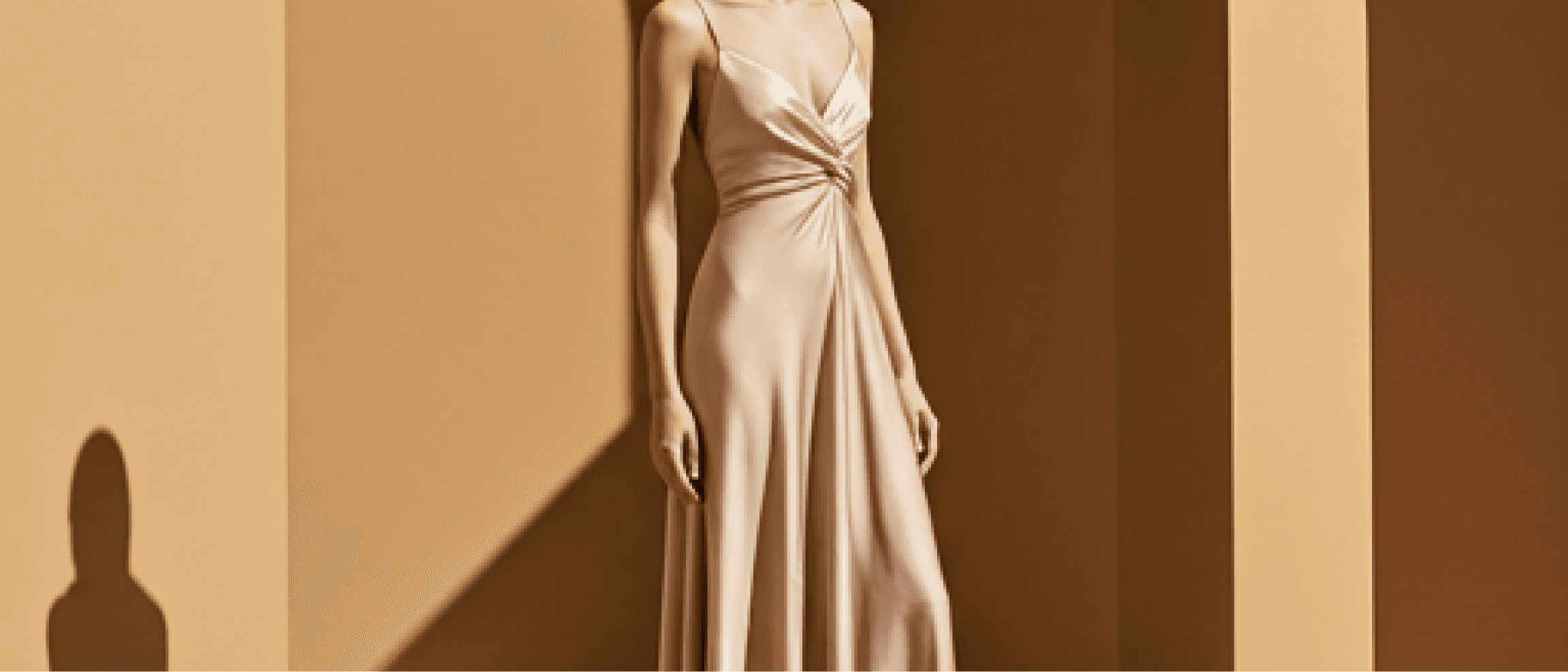 Folded natural linen fabric detail